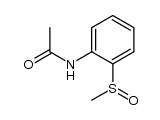 acetic acid-(2-methanesulfinyl-anilide)结构式