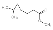 1-Aziridinepropanoicacid, 2,2-dimethyl-, methyl ester structure