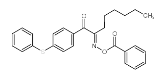 1-[4-(苯硫基)苯基]-1,2-辛烷二酮 2-(O-苯甲酰肟)结构式