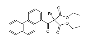 diethyl 2-bromo-2-(phenanthrene-1-carbonyl)malonate结构式