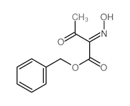 Butanoic acid,2-(hydroxyimino)-3-oxo-, phenylmethyl ester结构式