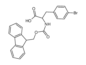 (2R,S)-3-(4-bromophenyl)-2-(9-fluorenylmethoxycarbonylamino)-propanoic acid Structure