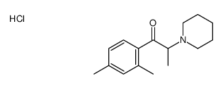 1-(2,4-dimethylphenyl)-2-piperidin-1-ylpropan-1-one,hydrochloride Structure