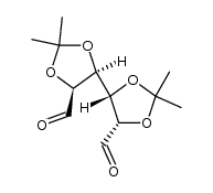D-manno-Hexodialdose, 2,3:4,5-bis-O-(1-methylethylidene)- Structure