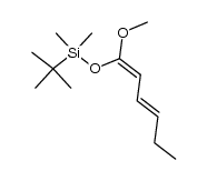 (1Z,3E)-1-(t-butyldimethylsilyloxy)-1-methoxyhexa-1,3-diene结构式