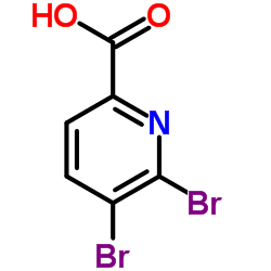 5,6-Dibromonicotinic acid structure