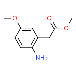 Benzeneacetic acid, 2-amino-5-Methoxy-, Methyl ester structure