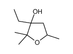 3-ethyl-2,2,5-trimethyloxolan-3-ol结构式