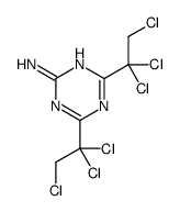 4,6-bis(1,1,2-trichloroethyl)-1,3,5-triazin-2-amine Structure