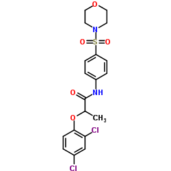 2-(2,4-Dichlorophenoxy)-N-[4-(4-morpholinylsulfonyl)phenyl]propanamide结构式