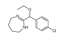 4,5,6,7-Tetrahydro-2-(p-chloro-α-ethoxybenzyl)-1H-1,3-diazepine picture
