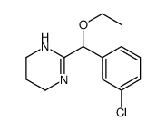 3,4,5,6-Tetrahydro-2-(3-chloro-α-ethoxybenzyl)pyrimidine结构式