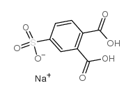 Sodium 2-carboxy-4-sulfobenzoate structure