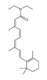 (2E,4E,6E,8E)-N,N-diethyl-3,7-dimethyl-9-(2,6,6-trimethylcyclohexen-1-yl)nona-2,4,6,8-tetraenamide结构式