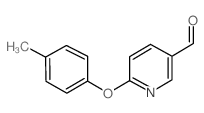 6-(4-METHYLPHENOXY)NICOTINALDEHYDE structure