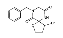 4'-benzyl-3-bromospiro[oxolane-2,2'-piperazine]-3',6'-dione Structure