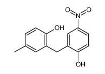 2-[(2-hydroxy-5-nitrophenyl)methyl]-4-methylphenol结构式