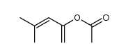 Acetic acid 1-methylene-3-methyl-2-butenyl ester结构式