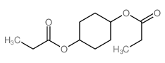 (4-propanoyloxycyclohexyl) propanoate structure