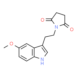1-[2-(5-methoxy-1H-indol-3-yl)ethyl]pyrrolidin-2,5-dione结构式