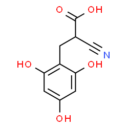 Benzenepropanoic acid, alpha-cyano-2,4,6-trihydroxy- (9CI) structure