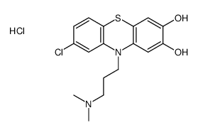 8-chloro-10-[3-(dimethylamino)propyl]phenothiazine-2,3-diol,hydrochloride Structure