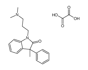 dimethyl-[3-(3-methyl-2-oxo-3-phenylindol-1-yl)propyl]azanium,2-hydroxy-2-oxoacetate结构式