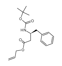 allyl (S)-3-tert-butoxycarbonylamino-4-phenylbutanoate Structure