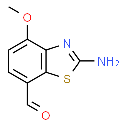 7-Benzothiazolecarboxaldehyde,2-amino-4-methoxy-(9CI) picture