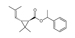 1R-cis-Chrysanthemsaeure-(n-methyl)benzylester Structure