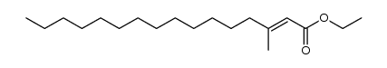 ethyl 3-methylhexadec-2-enoate结构式