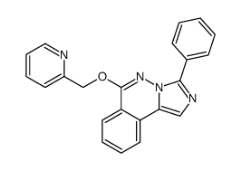 3-phenyl-6-(pyridin-2-ylmethoxy)imidazo[5,1-a]phthalazine结构式