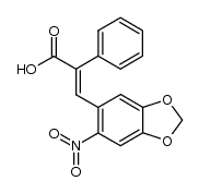4',5'-methylenedioxy-2'-nitro-cis-stilbene-α-carboxylic acid结构式