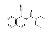 1-cyano-1H-isoquinoline-2-carboxylic acid diethylamide结构式