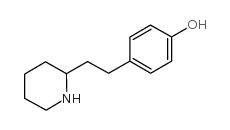 4-(2-piperidin-2-ylethyl)phenol结构式