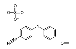 4-anilinobenzenediazonium,formaldehyde,hydrogen sulfate结构式