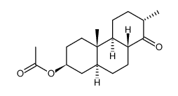 3β-acetoxy-des-D-5α,13β(H)-androstan-14-one结构式