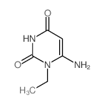 6-氨基-1-乙基-1H-嘧啶-2,4-二酮结构式
