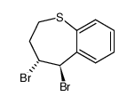 trans-4,5-Dibrom-2,3,4,5-tetrahydro-1-benzothiepin Structure