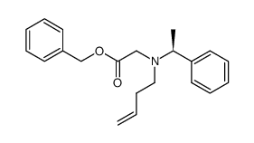 (S)-[(but-3-enyl)(1-phenylethyl)amino]acetic acid benzyl ester Structure