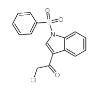1-Phenylsulfonyl-3-chloroacetylindole Structure