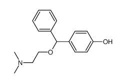 4-[α-(2-dimethylamino-ethoxy)-benzyl]-phenol结构式