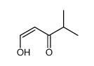 (Z)-1-hydroxy-4-methylpent-1-en-3-one结构式