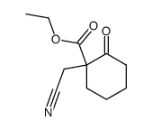 2-Cyanomethyl-2-carbethoxy-cyclohexanon结构式