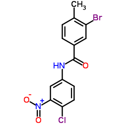 3-Bromo-N-(4-chloro-3-nitrophenyl)-4-methylbenzamide结构式