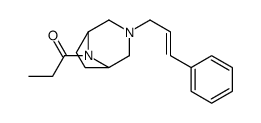 1-(3-CINNAMYL-3,8-DIAZABICYCLO[3.2.1]OCTAN-8-YL)PROPAN-1-ONE Structure