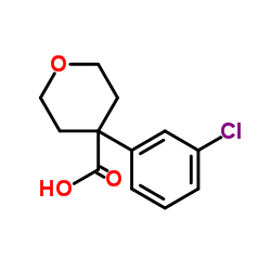 4-(3-CHLOROPHENYL)TETRAHYDRO-2H-PYRAN-4-CARBOXYLIC ACID Structure