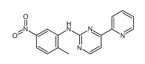 N-(2-methyl-5-nitrophenyl)-4-pyridin-2-ylpyrimidin-2-amine结构式