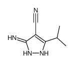 3-amino-5-propan-2-yl-1H-pyrazole-4-carbonitrile Structure