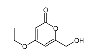 4-ethoxy-6-(hydroxymethyl)pyran-2-one结构式